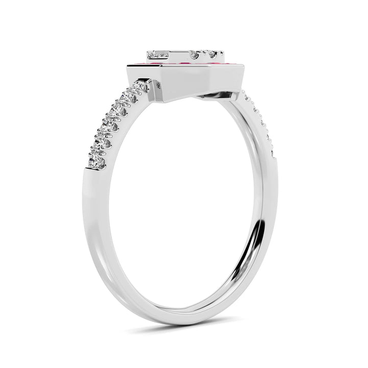 Natural Diamond Aurora Elara Ring