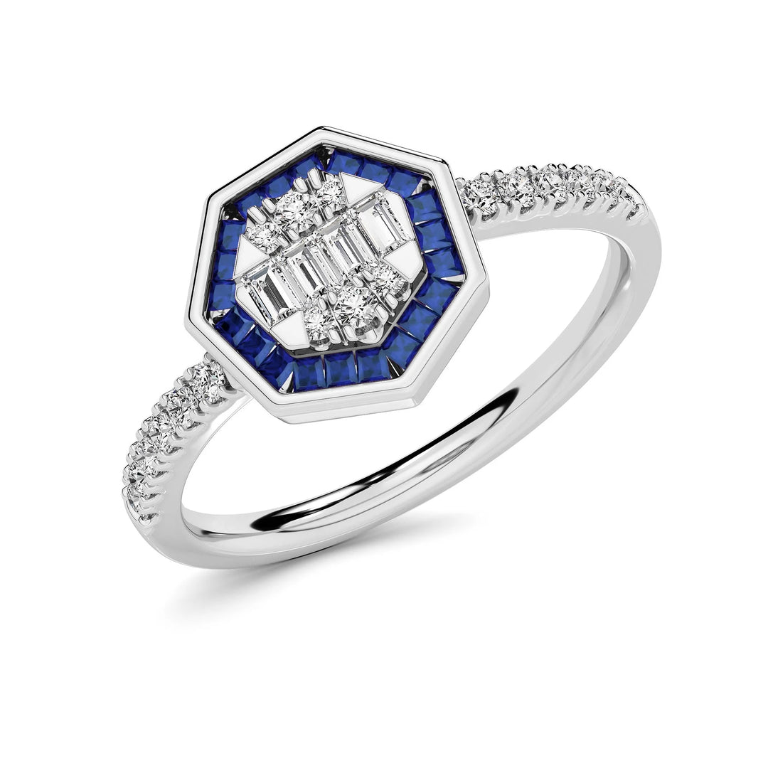 Natural Diamond Aurora Noella Ring