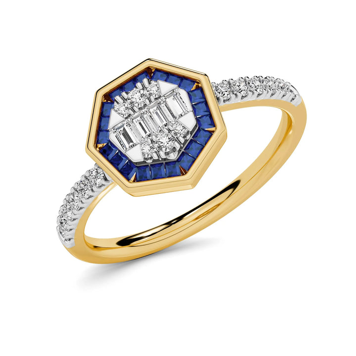 Natural Diamond Aurora Noella Ring