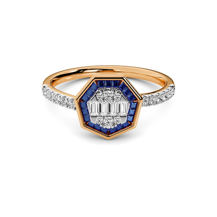 Natural Diamond Aurora Noella Ring