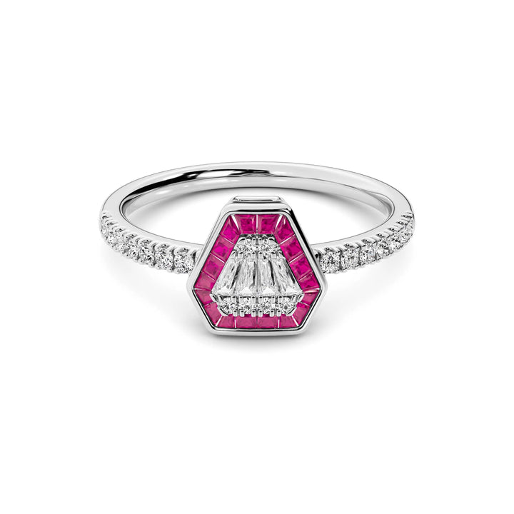 Natural Diamond Aurora Vega Ring