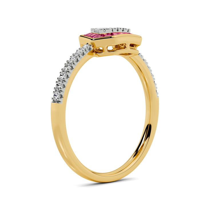 Natural Diamond Aurora Vega Ring