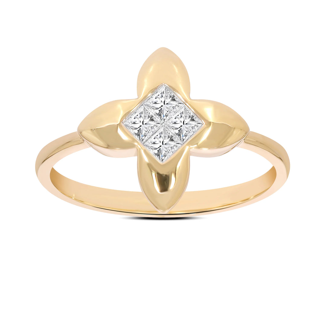 Natural Diamond Chic Charms Lila Ring