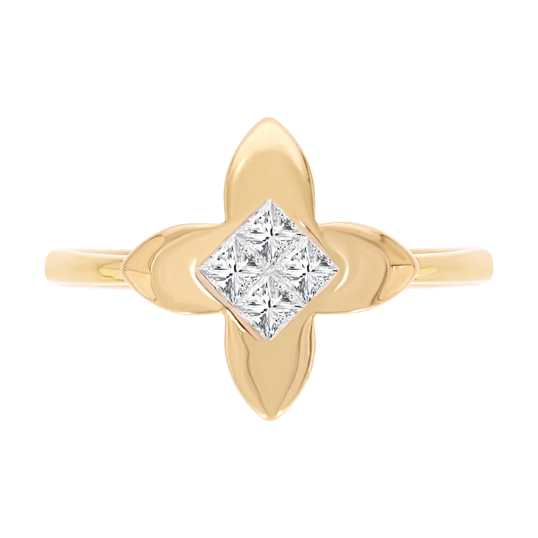Natural Diamond Chic Charms Lila Ring