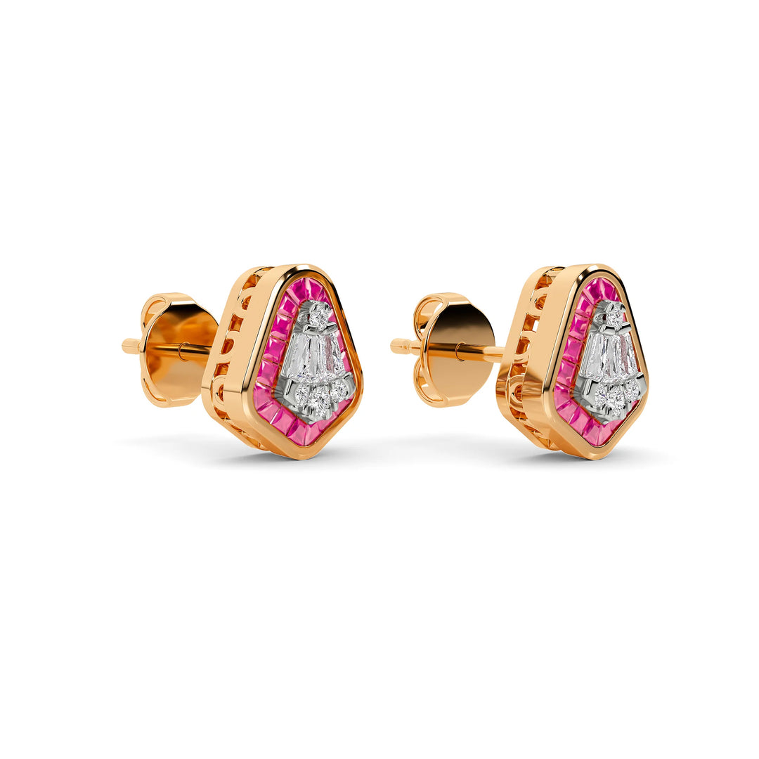 Natural Diamond Aurora Lyra Earring