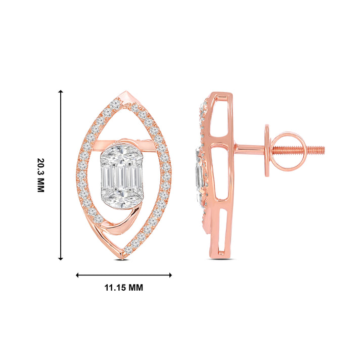 Natural Diamond the Mirage Nova Earring