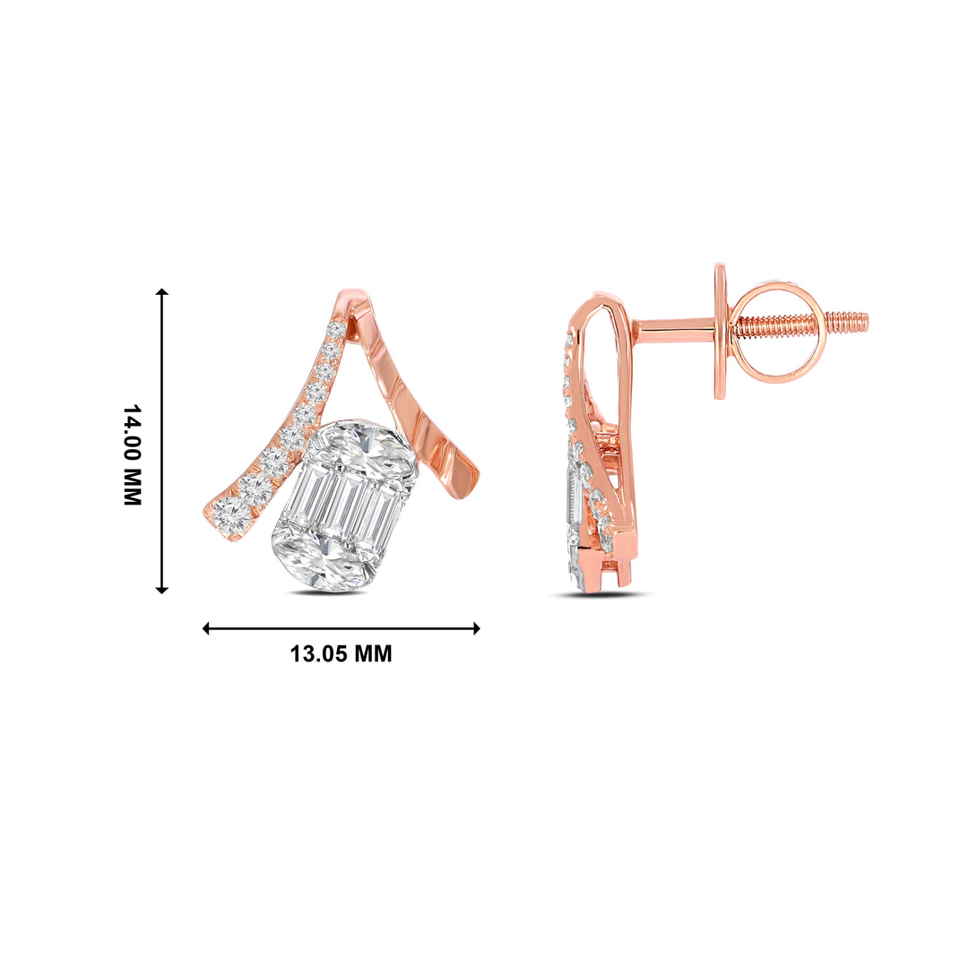 Natural Diamond the Mirage Mira Earring