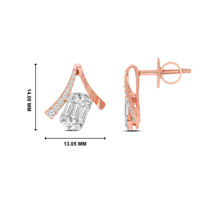 Natural Diamond the Mirage Mira Earring