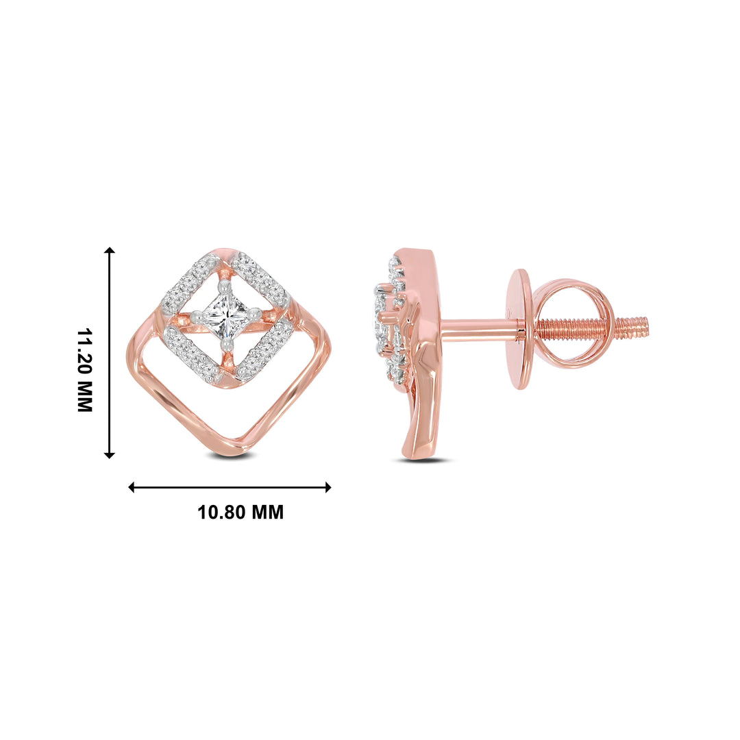 Natural Diamond Saheli Nila Earring