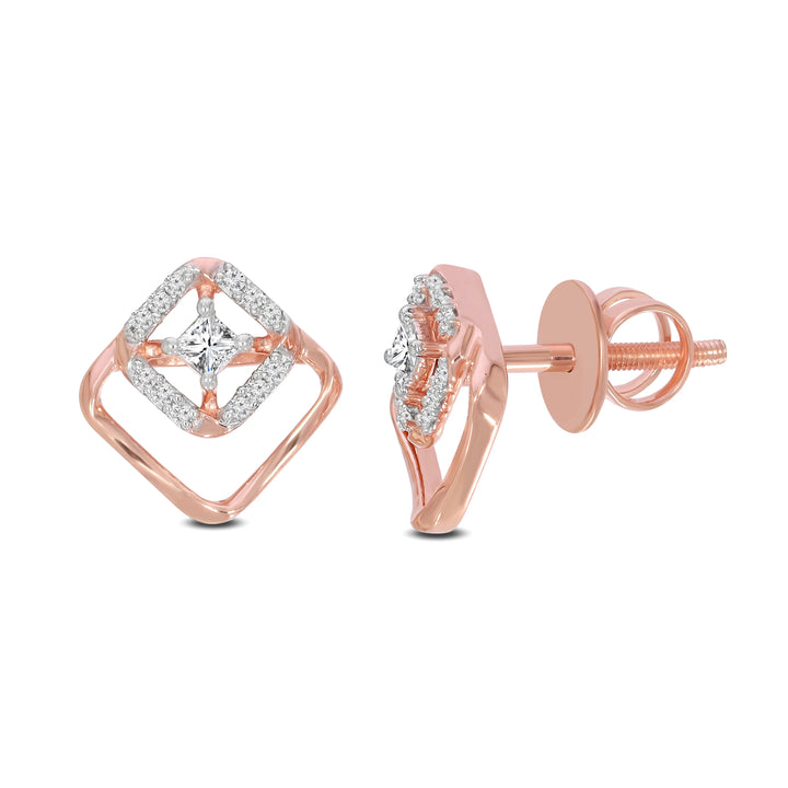 Natural Diamond Saheli Nila Earring