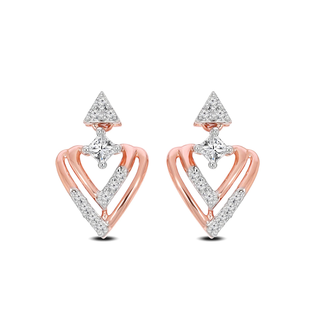 Natural Diamond Saheli Kaya Earring