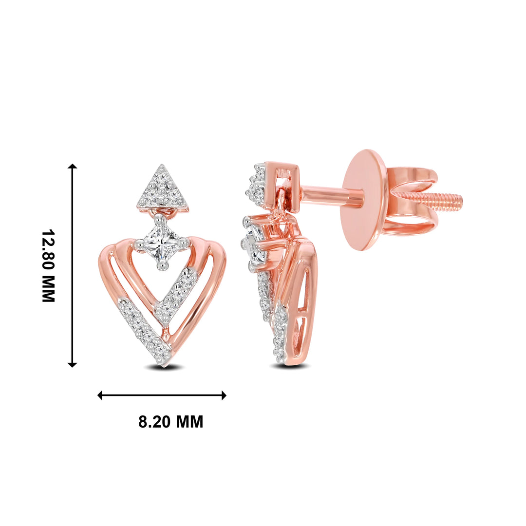 Natural Diamond Saheli Kaya Earring