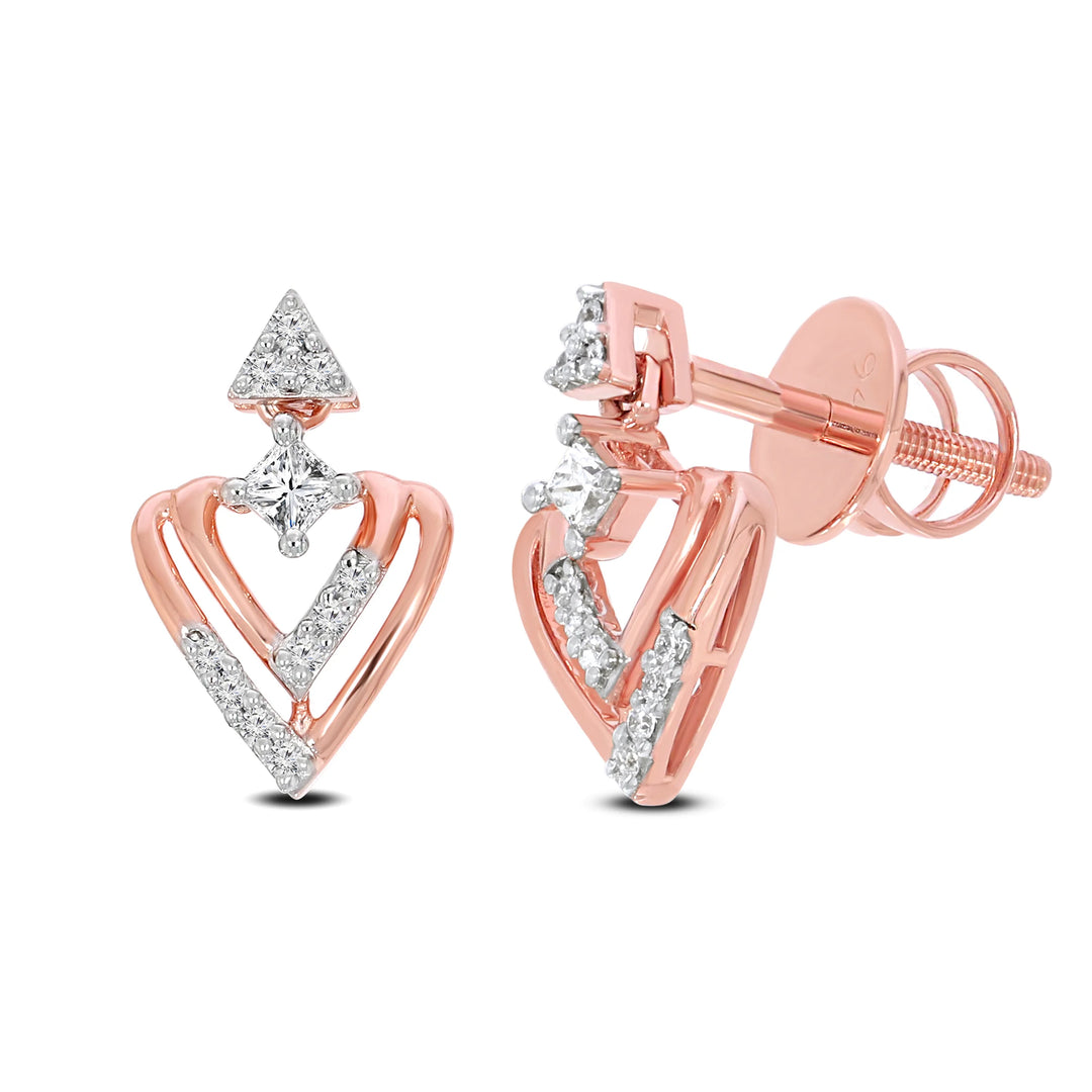 Natural Diamond Saheli Kaya Earring