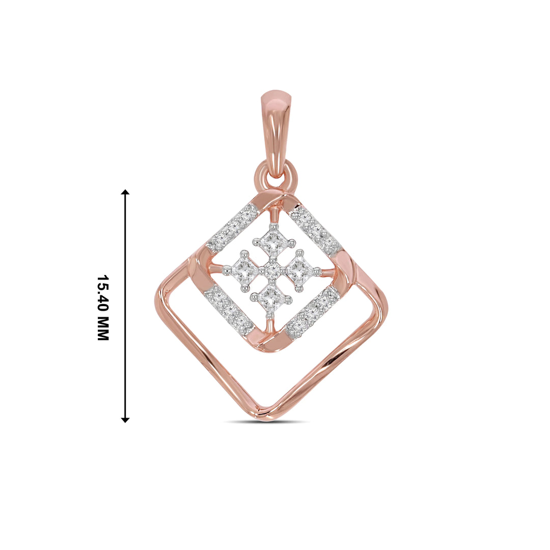 Natural Diamond Saheli Nila Pendant