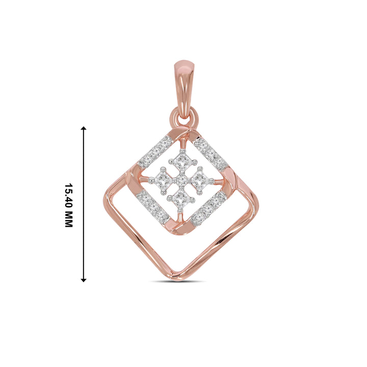 Natural Diamond Saheli Nila Pendant