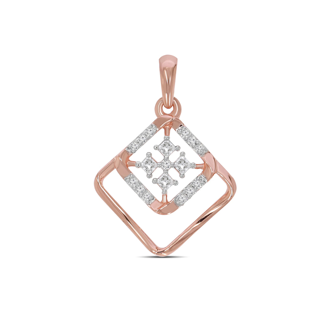 Natural Diamond Saheli Nila Pendant