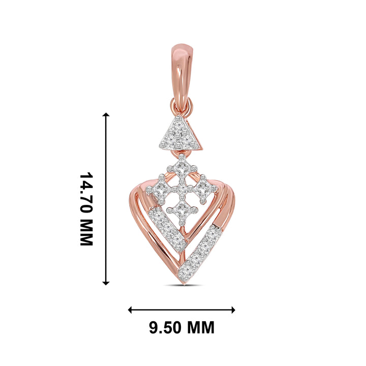 Natural Diamond Saheli Kaya Pendant