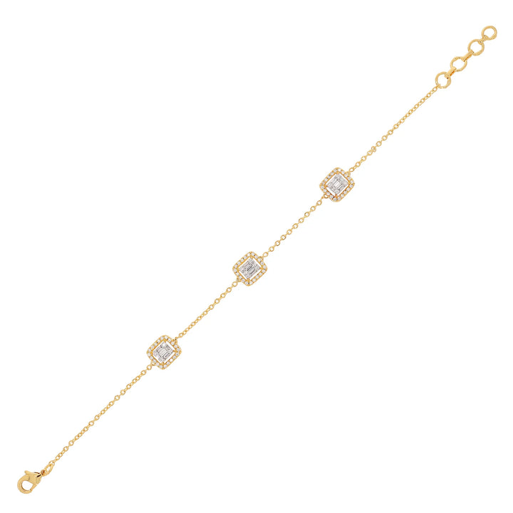 Natural Diamond Signature Stacks Sienna Bracelet