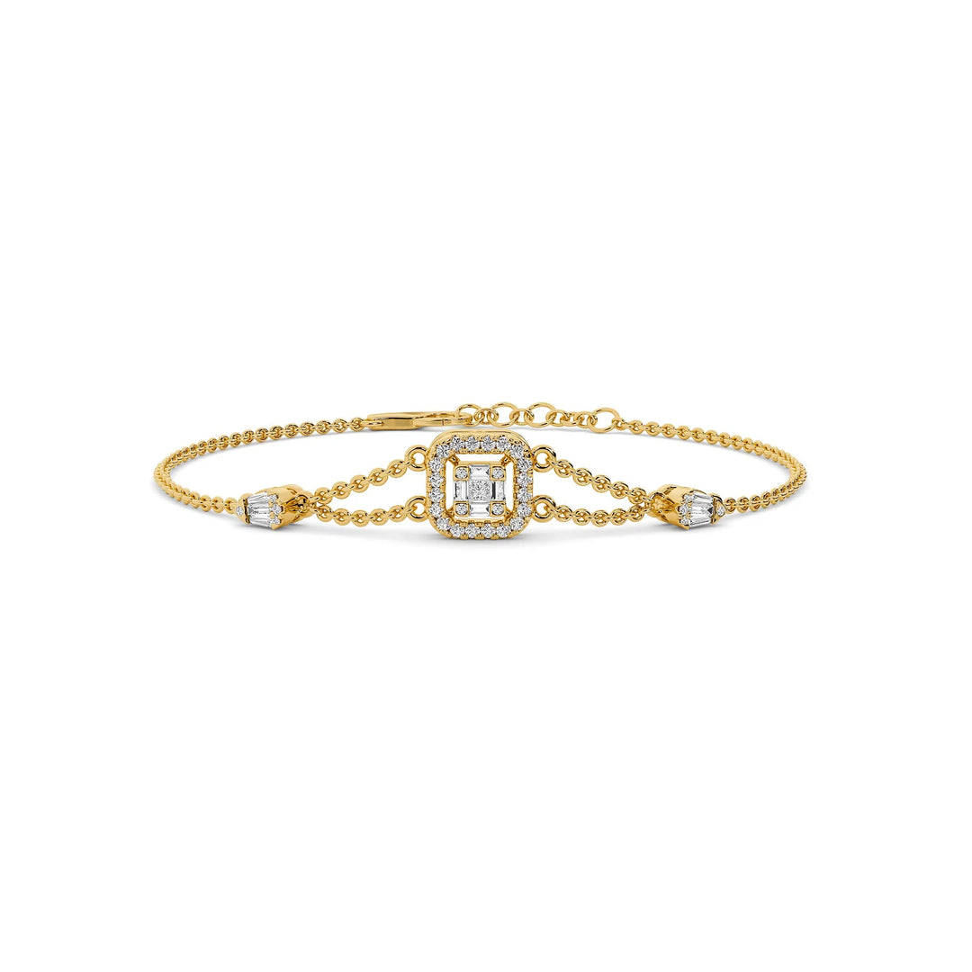 Natural Diamond Signature Stacks Ember Bracelet