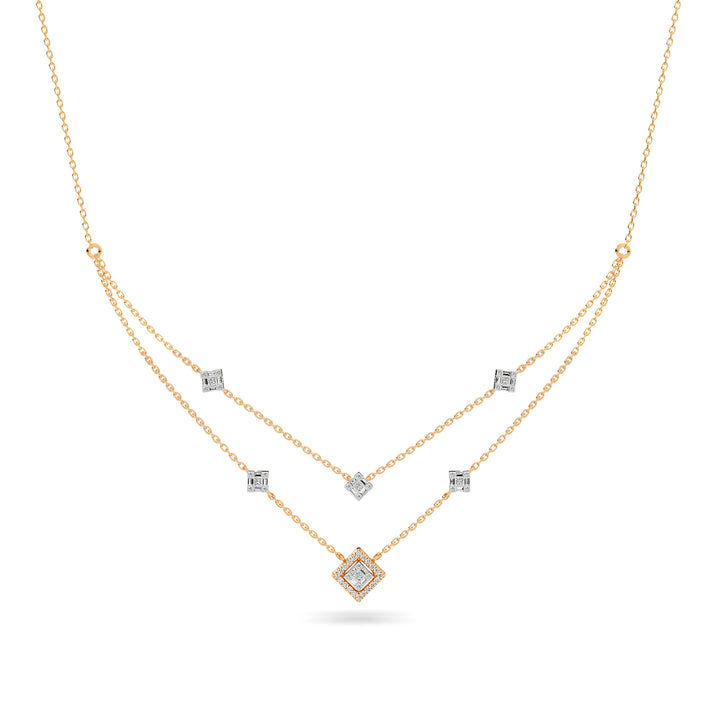 Natural Diamond The Chain Reaction Chain Necklace