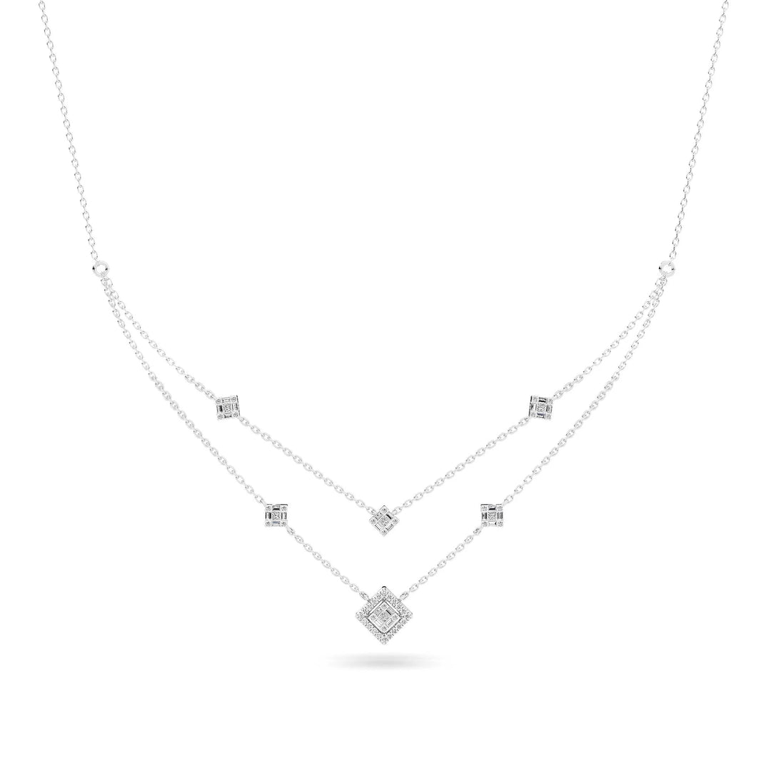 Natural Diamond The Chain Reaction Chain Necklace