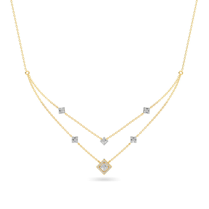 Natural Diamond The Chain Reaction Chain Necklace