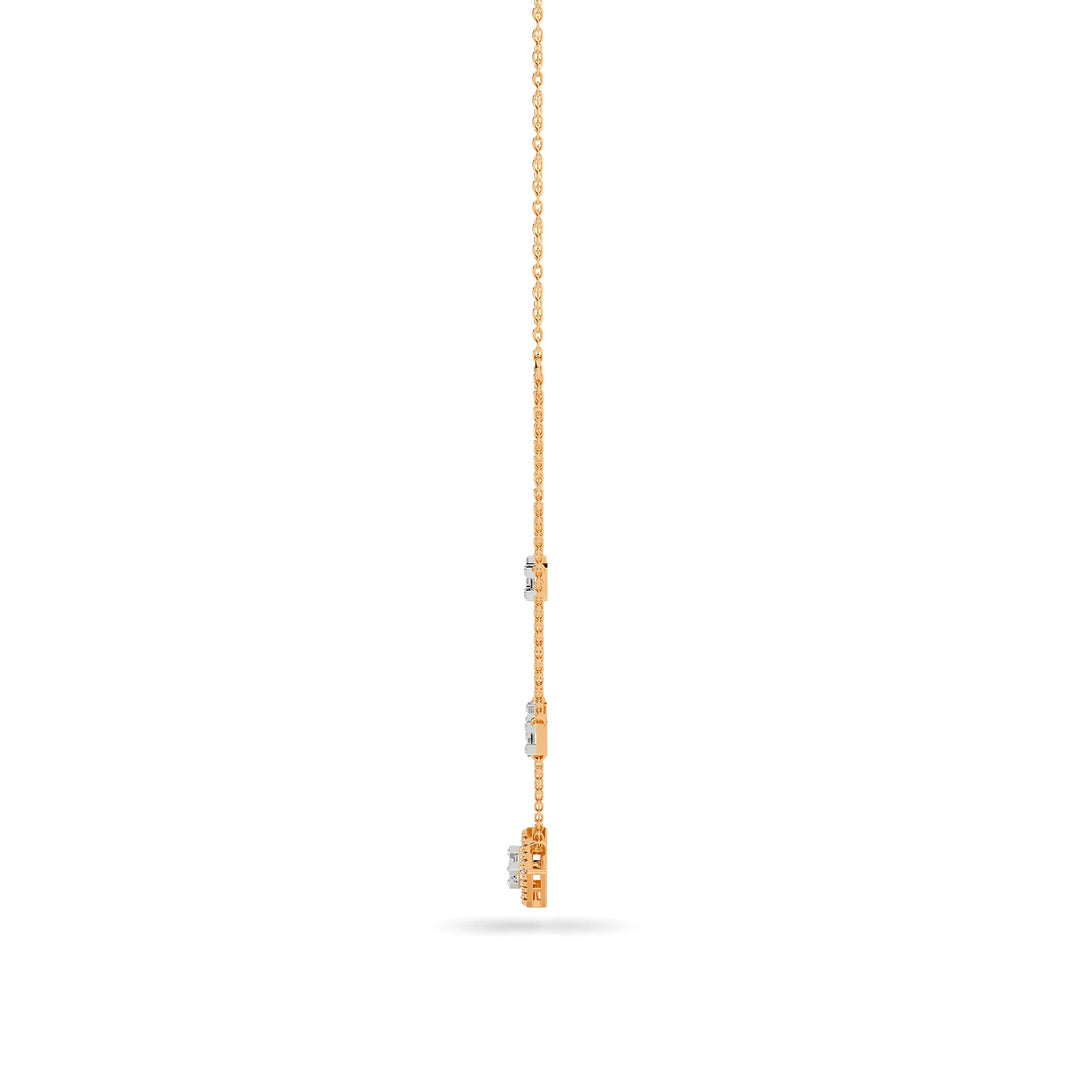 Natural Diamond The Chain Reaction Chain Necklace