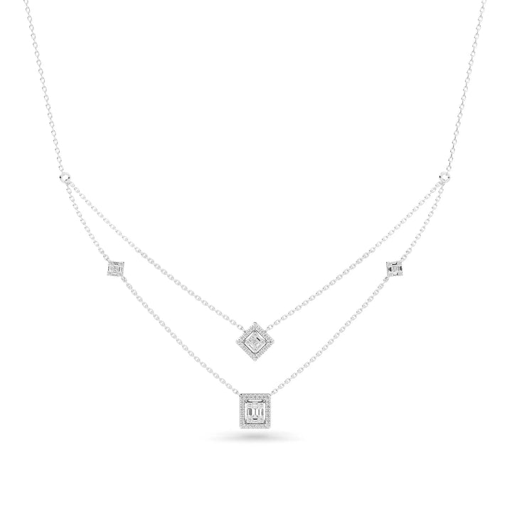 Natural Diamond the Chain Reaction Link Necklace