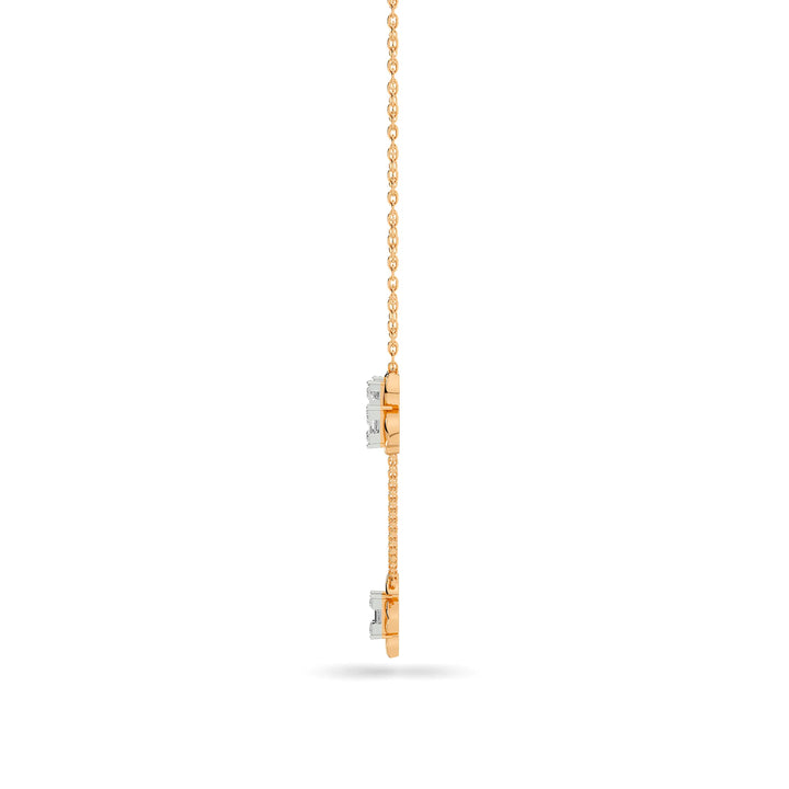Natural Diamond the Chain Reaction Bond Necklace