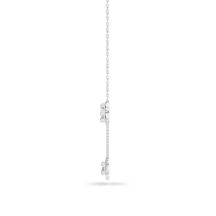 Natural Diamond the Chain Reaction Bond Necklace