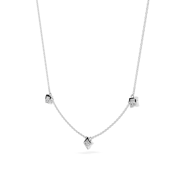 Natural Diamond the Chain Reaction Unity Necklace
