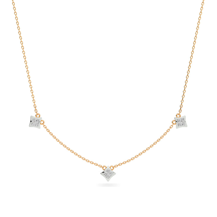 Natural Diamond the Chain Reaction Unity Necklace