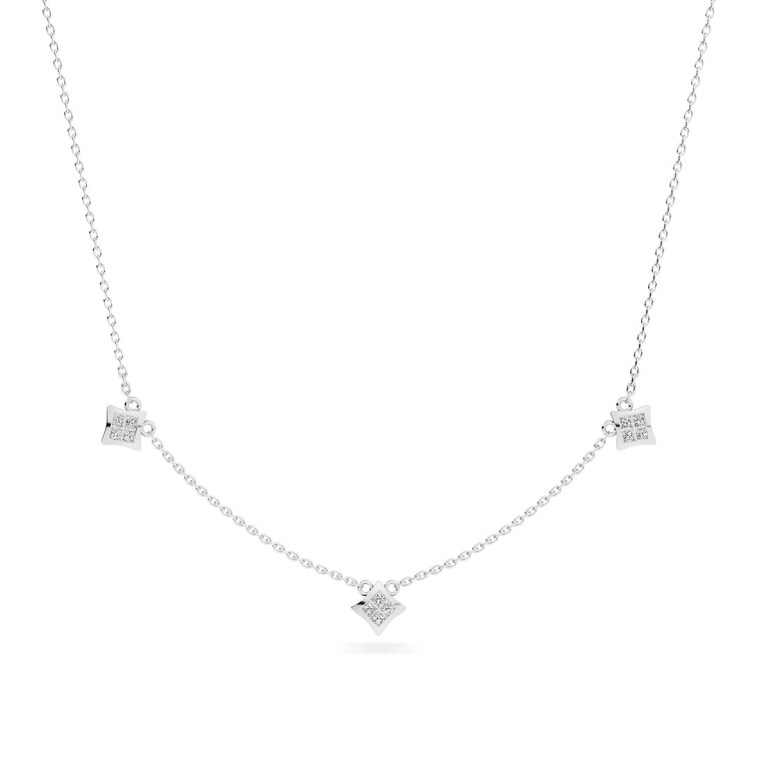 Natural Diamond the Chain Reaction Unity Necklace