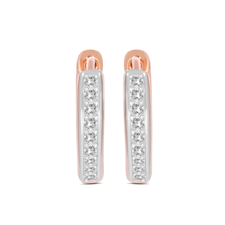 Natural Diamond Huggies Gia Earring