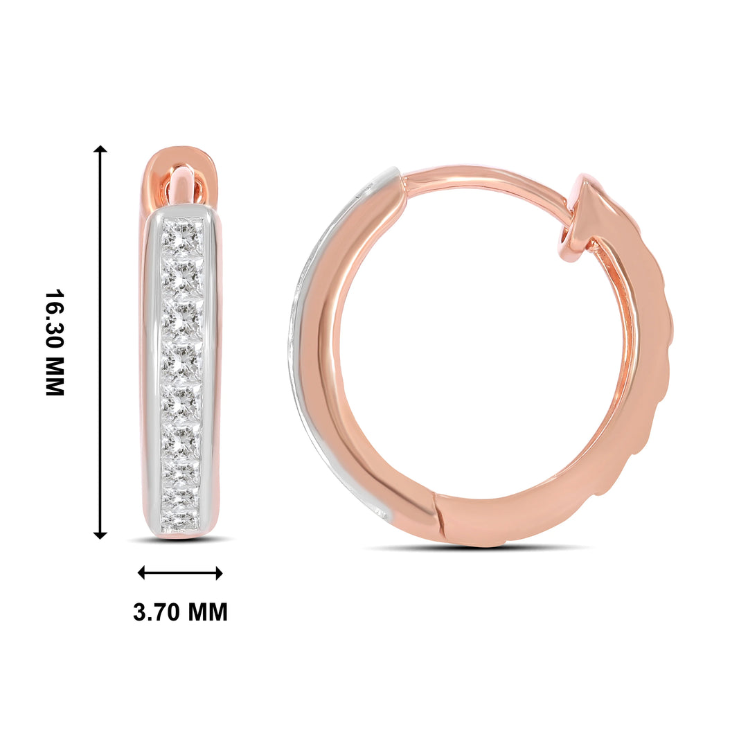 Natural Diamond Huggies Gia Earring