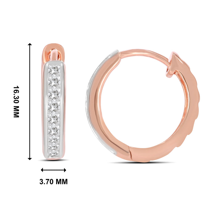 Natural Diamond Huggies Gia Earring