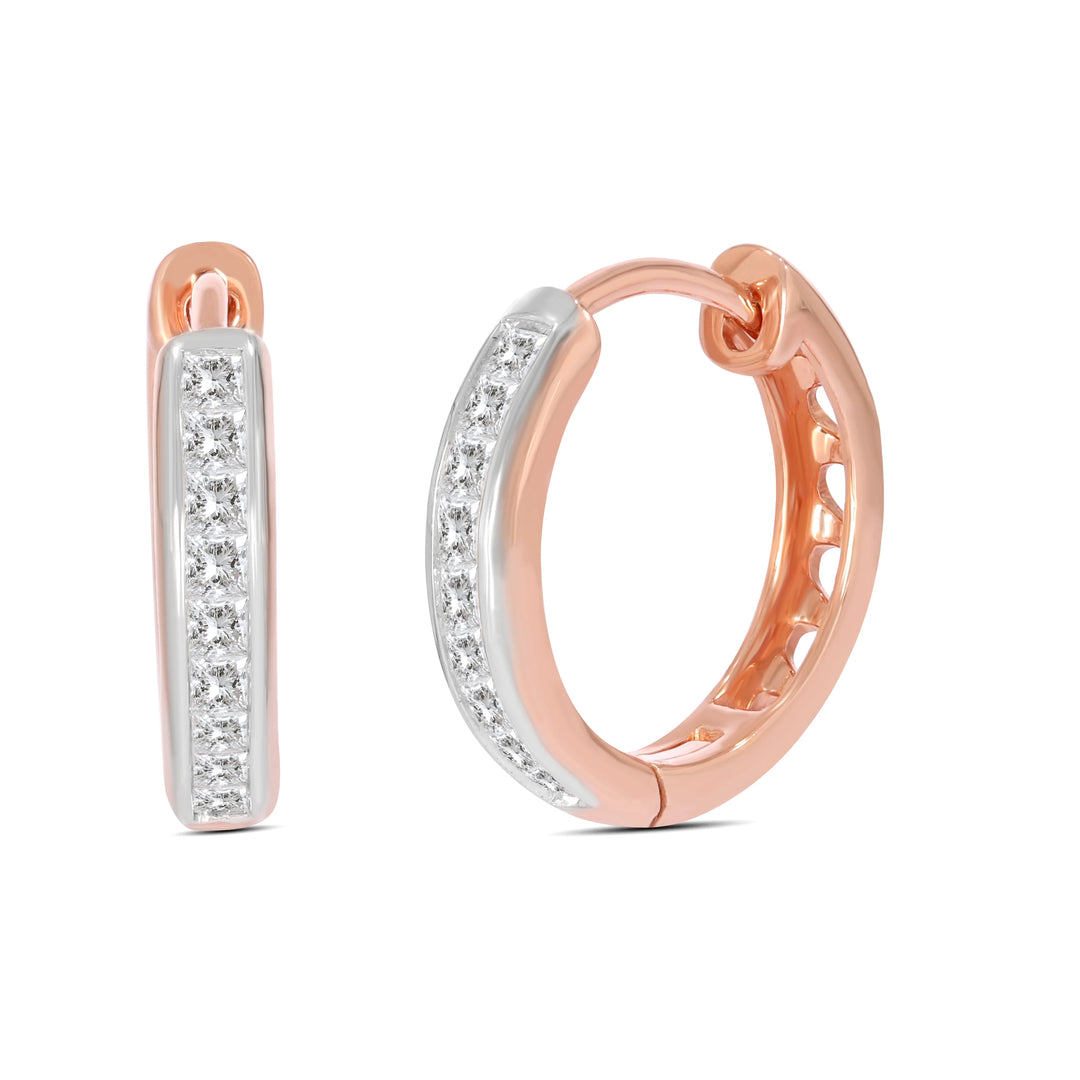 Natural Diamond Huggies Gia Earring