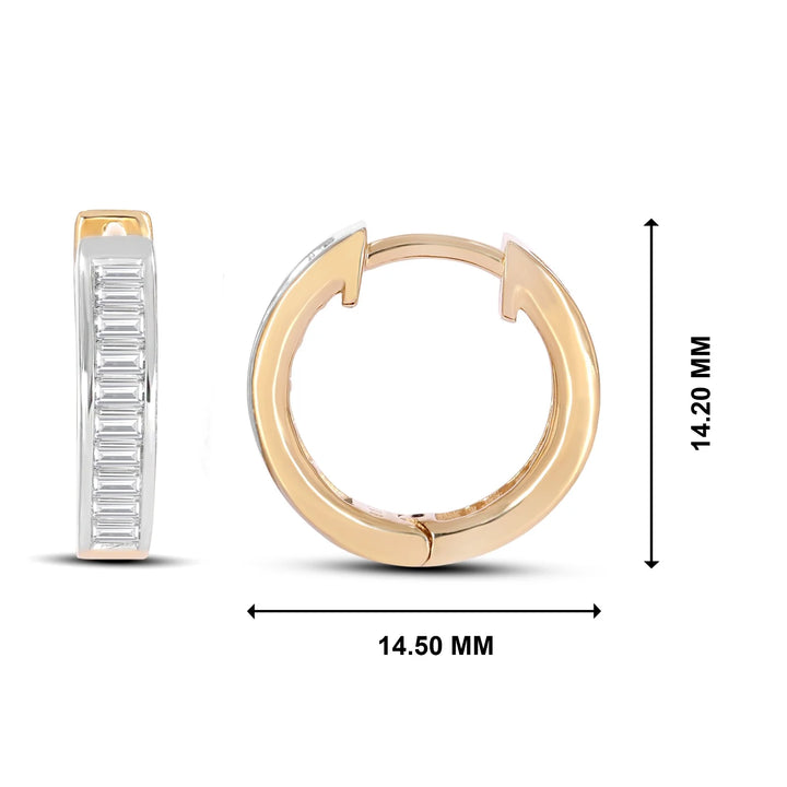 Natural Diamond Huggies Mia Earring