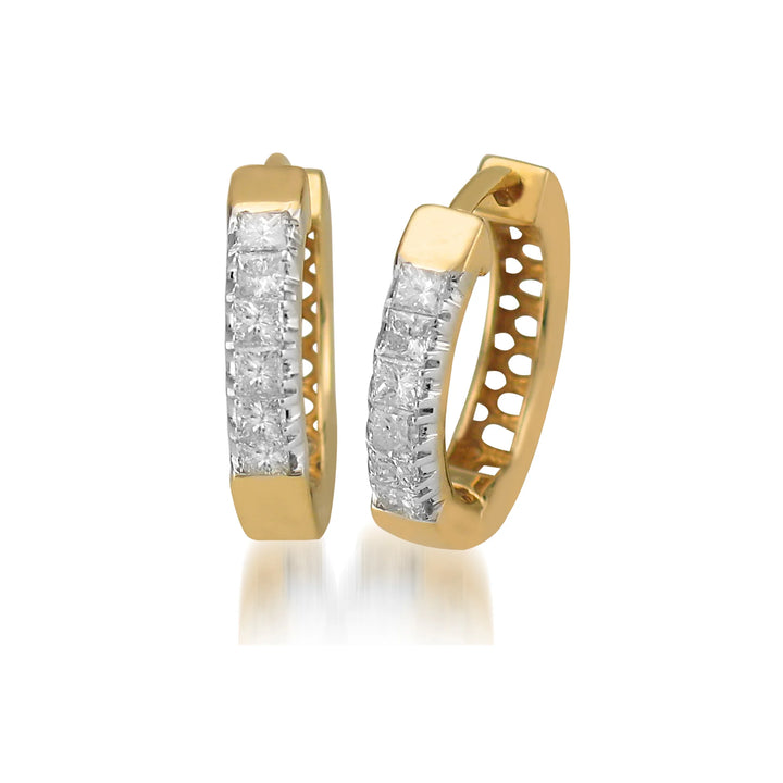 Natural Diamond Huggies Ava Earring