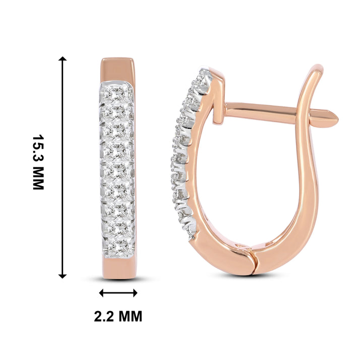 Natural Diamond Huggies Elle Earring