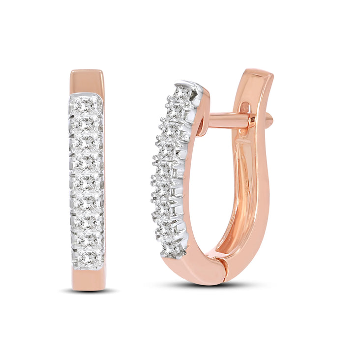Natural Diamond Huggies Elle Earring