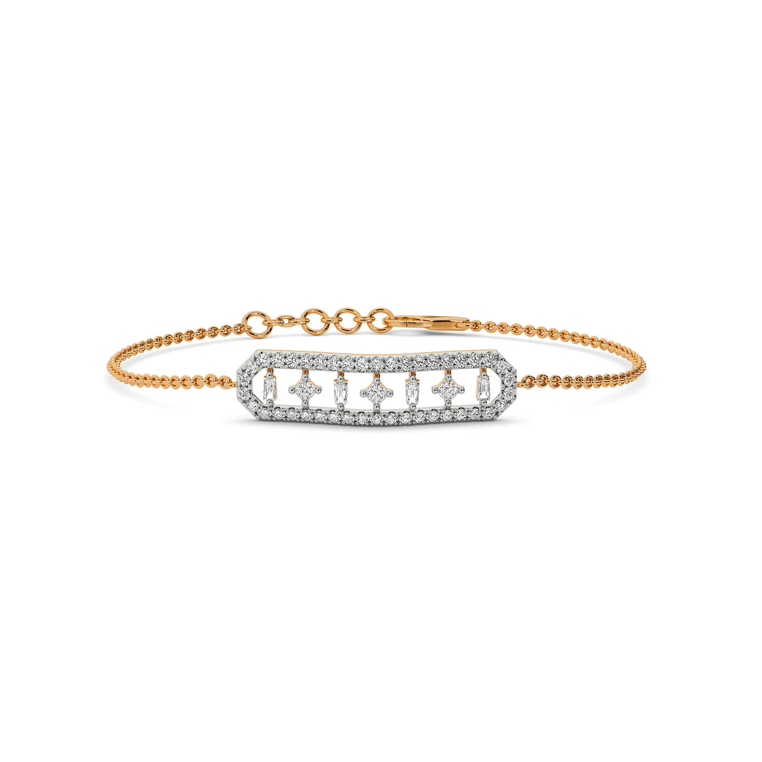 Natural Diamond Signature Stacks Ivy Bracelet
