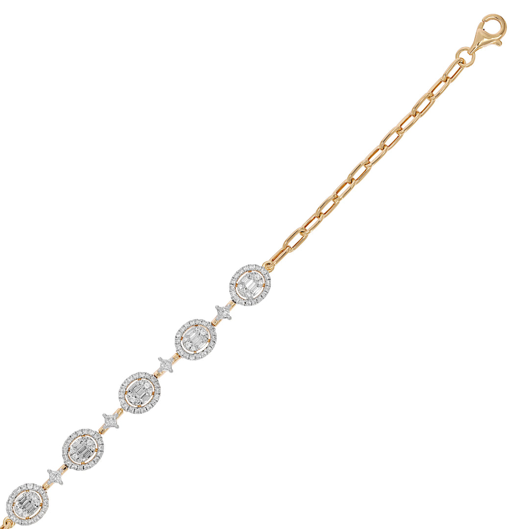 Natural Diamond Signature Stacks Poppy Bracelet