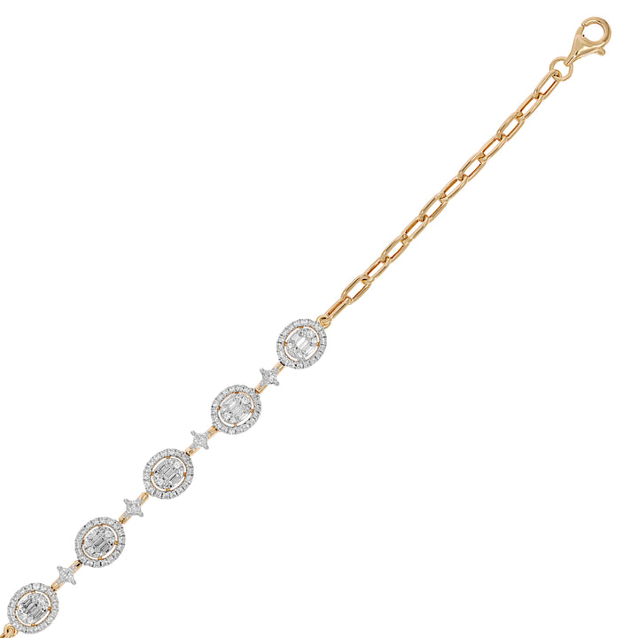 Natural Diamond Signature Stacks Poppy Bracelet