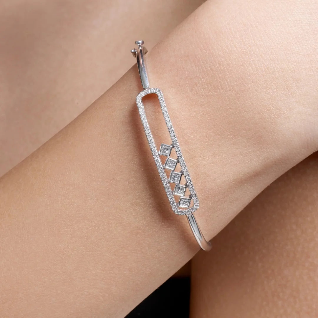 Natural Diamond Power Play Crown Bracelet