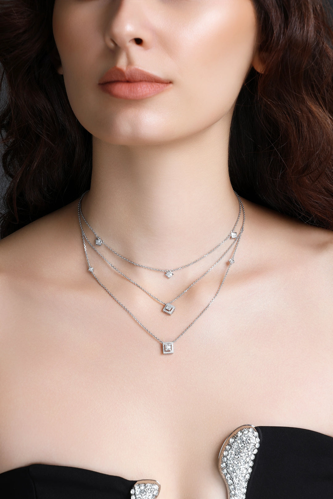 Natural Diamond The Chain Reaction Chain Necklace