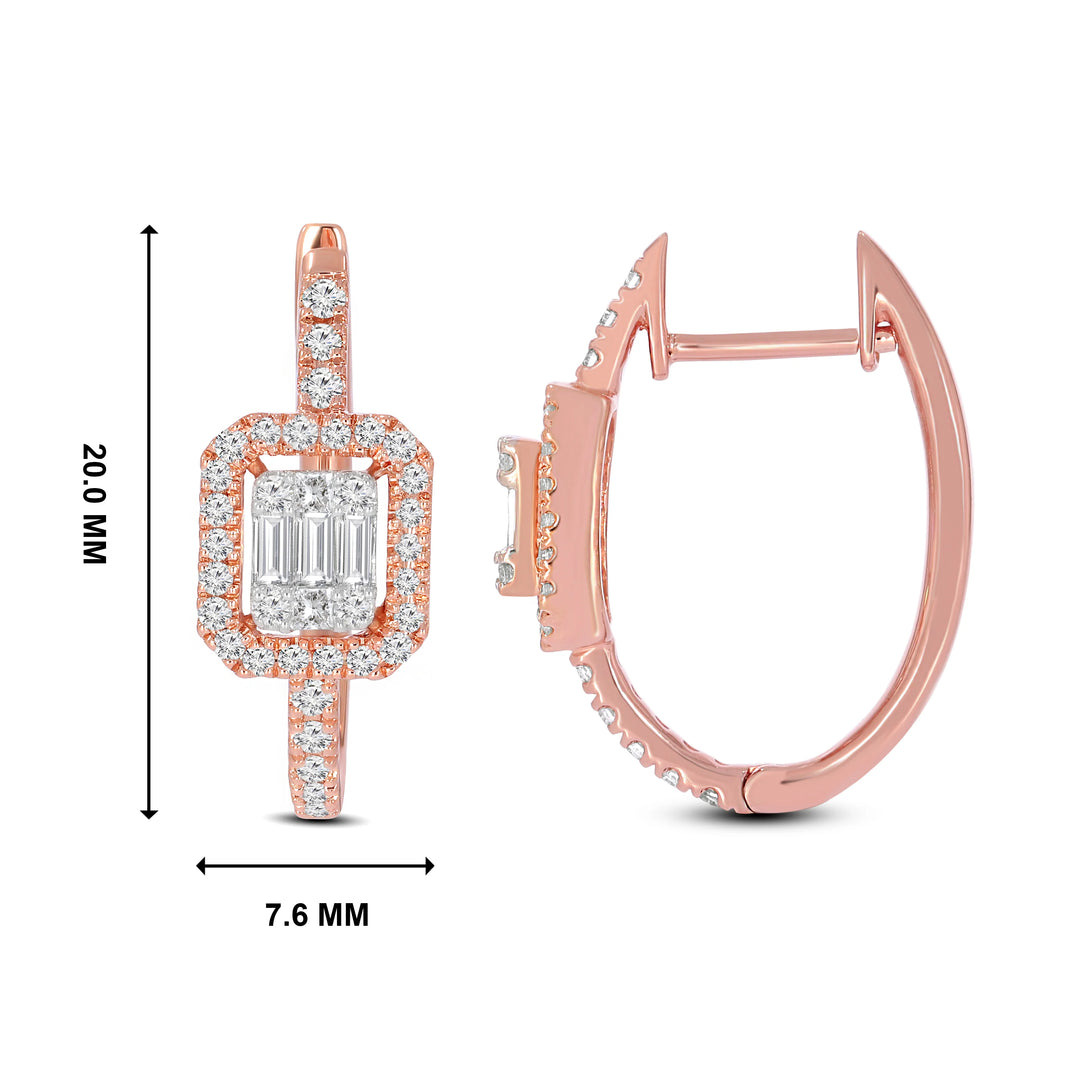 Natural Diamond Huggies Neve Earring