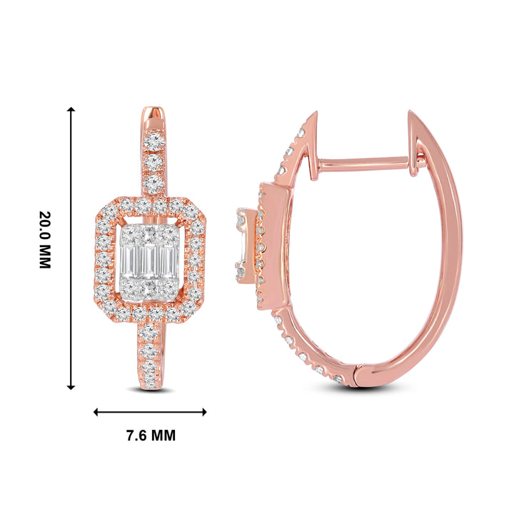 Natural Diamond Huggies Neve Earring