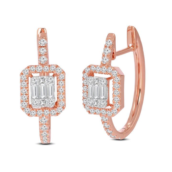 Natural Diamond Huggies Neve Earring