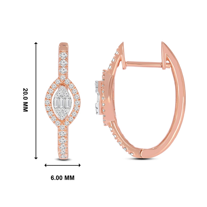 Natural Diamond Huggies Lux Earring